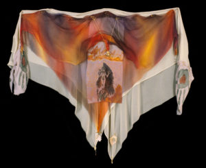 Lilith's Shawl, 1993, silk, fabric paint and mixed media