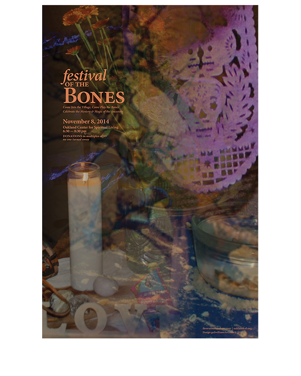 Ritual for Revered Ancestors-Festival of the Bones digital poster, © 2014